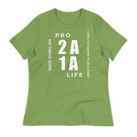 Load image into Gallery viewer, Pro 1A 2A Life, No Tread Zone Blanco Women&#39;s Relaxed T-Shirt
