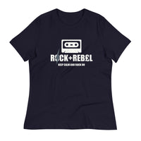 Load image into Gallery viewer, Rock+Reb£llion Cassette A-Side Women&#39;s Relaxed T-Shirt
