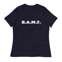 Load image into Gallery viewer, Bad A** M&#39;Fer Blanco Women&#39;s Relaxed T-Shirt
