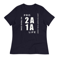 Load image into Gallery viewer, Pro 1A 2A Life, No Tread Zone Blanco Women&#39;s Relaxed T-Shirt
