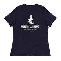 Load image into Gallery viewer, Wine Down Time Blanco Women&#39;s Relaxed T-Shirt
