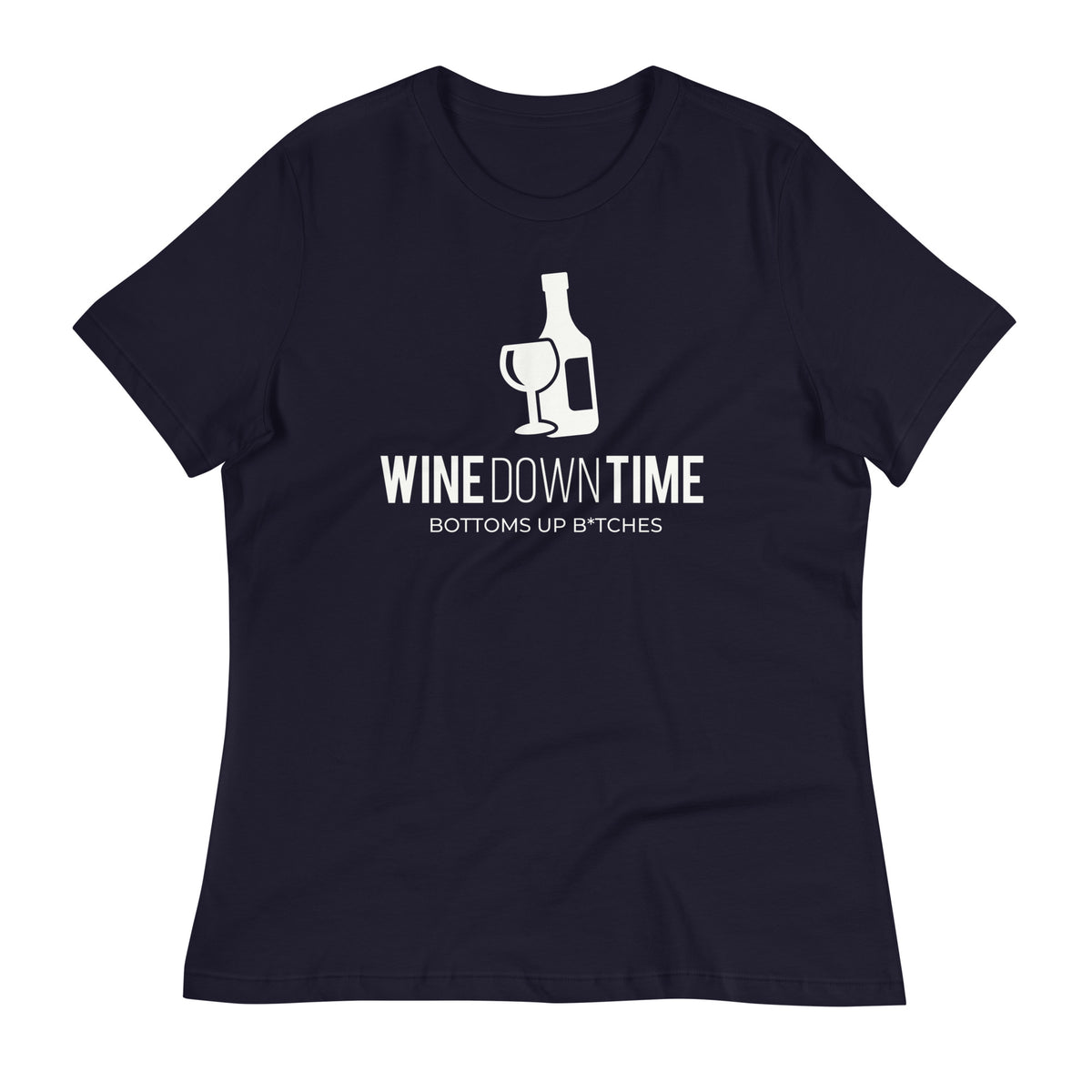 Wine Down Time Blanco Women's Relaxed T-Shirt