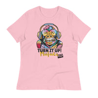 Load image into Gallery viewer, Rock+Reb£llion Turn It Up! Mufuka Women&#39;s Relaxed T-Shirt
