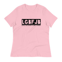 Load image into Gallery viewer, Let&#39;s Go B.... F*JB Blackout Ngo Women&#39;s Relaxed T-Shirt
