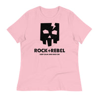 Load image into Gallery viewer, Rock+Reb£llion Cracked Mask Ngo Women&#39;s Relaxed T-Shirt
