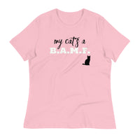 Load image into Gallery viewer, My Cat&#39;s A Bad A** M&#39;Fer NBN Women&#39;s Relaxed T-Shirt
