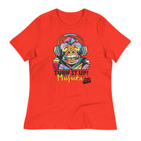 Load image into Gallery viewer, Rock+Reb£llion Turn It Up! Mufuka Women&#39;s Relaxed T-Shirt
