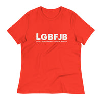 Load image into Gallery viewer, Let&#39;s Go B.... F*JB ALOT Blanco Women&#39;s Relaxed T-Shirt
