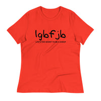 Load image into Gallery viewer, Let&#39;s Go B.... F*JB Kid Script Ngo Women&#39;s Relaxed T-Shirt
