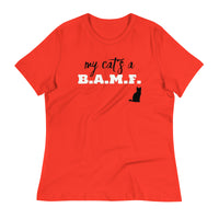 Load image into Gallery viewer, My Cat&#39;s A Bad A** M&#39;Fer NBN Women&#39;s Relaxed T-Shirt
