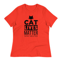 Load image into Gallery viewer, Cat Lives Matter Ngo Women&#39;s Relaxed T-Shirt
