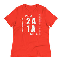 Load image into Gallery viewer, Pro 1A 2A Life, No Tread Zone Blanco Women&#39;s Relaxed T-Shirt

