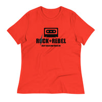 Load image into Gallery viewer, Rock+Reb£llion Cassette B-Side Women&#39;s Relaxed T-Shirt
