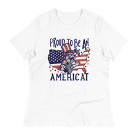 Load image into Gallery viewer, Proud To Be An Americat Women&#39;s Relaxed T-Shirt
