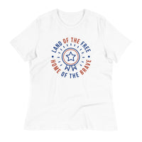 Load image into Gallery viewer, Land of The Free, Home of The Brave Women&#39;s Relaxed T-Shirt
