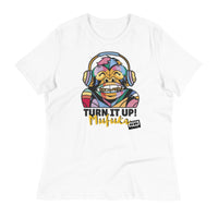 Load image into Gallery viewer, Rock+Reb£llion Turn It Up! Mufuka Women&#39;s Relaxed T-Shirt
