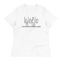 Load image into Gallery viewer, Let&#39;s Go B... F*JB Script Ngo Women&#39;s Relaxed T-Shirt

