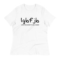 Load image into Gallery viewer, Let&#39;s Go B.... F*JB Kid Script Ngo Women&#39;s Relaxed T-Shirt
