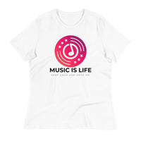 Load image into Gallery viewer, Rock+Reb£llion Music Is Life Ngo Women&#39;s Relaxed T-Shirt
