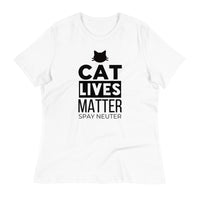 Load image into Gallery viewer, Cat Lives Matter Ngo Women&#39;s Relaxed T-Shirt
