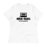Load image into Gallery viewer, Rock+Reb£llion Cassette B-Side Women&#39;s Relaxed T-Shirt
