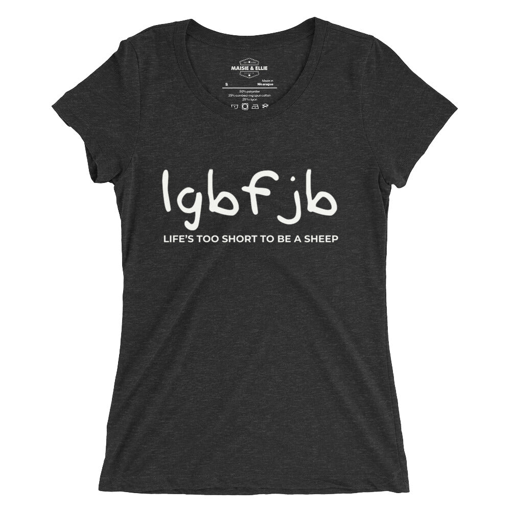 Let's Go B.... F*JB Blanco Women's Tri-Blend Slim Fit T-Shirt