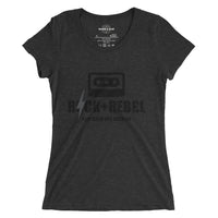Load image into Gallery viewer, Rock+Reb£llion Cassette B-Side Women&#39;s Tri-Blend Slim Fit T-Shirt
