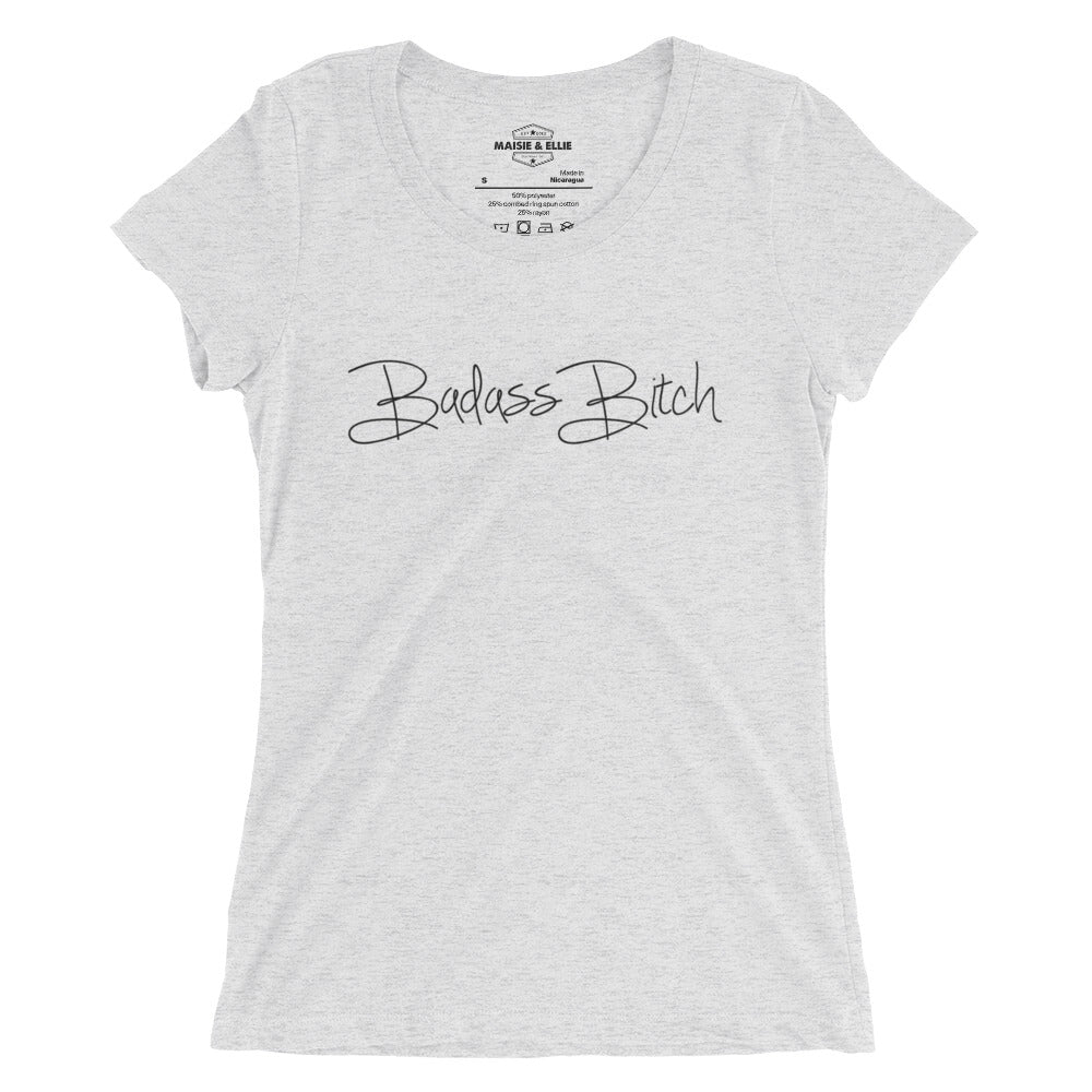 Bad*ss B*tch Ngo Women's Tri-Blend Slim Fit T-Shirt