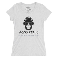 Load image into Gallery viewer, Rock+Reb£llion Gorilla Women&#39;s Tri-Blend Slim Fit T-Shirt
