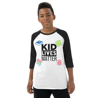 Load image into Gallery viewer, Youth Kid Lives Matter Baseball Shirt
