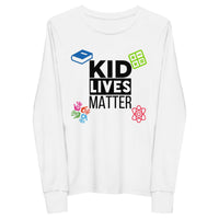 Load image into Gallery viewer, Youth Kid Lives Matter Long Sleeve T-Shirt - White+

